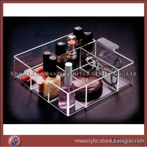 Trasparent Functional Square Skillful Acrylic Cosmetic/Makeup Tray